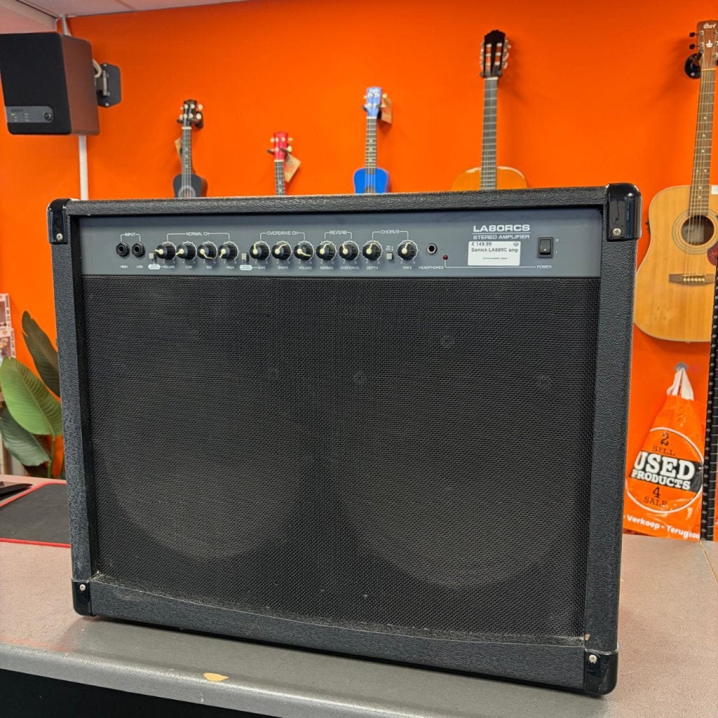Samick LA 80 RCS Gitaar Amplifier, Flex Ltd., Zo goed als nieuw, https://flex.com/contact-us, Nobelstraat 10, 5807 GA Oostrum LB, Limburg, Nederland