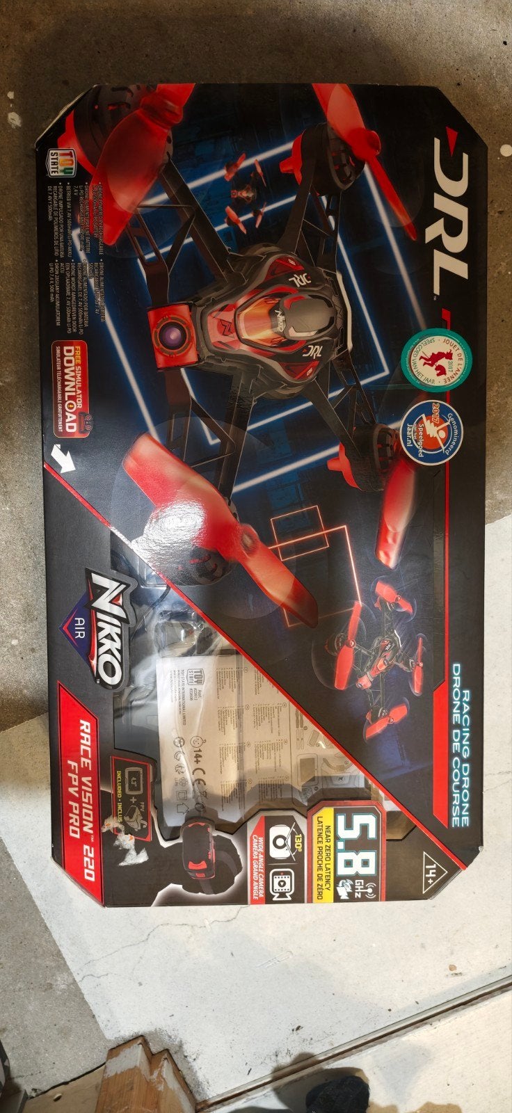 DRL Nikko Air Race Vision 220 FPV Pro Racing Drone, Overige merken, Nieuw, 15 tot 30 minuten, Racedrone