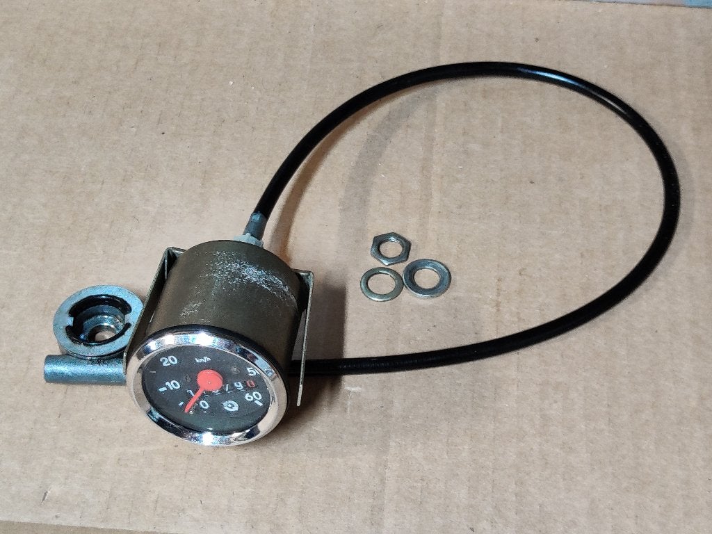 Universele vintage snelheidsmeter, Ophalen of Verzenden, Gebruikt, Overige typen