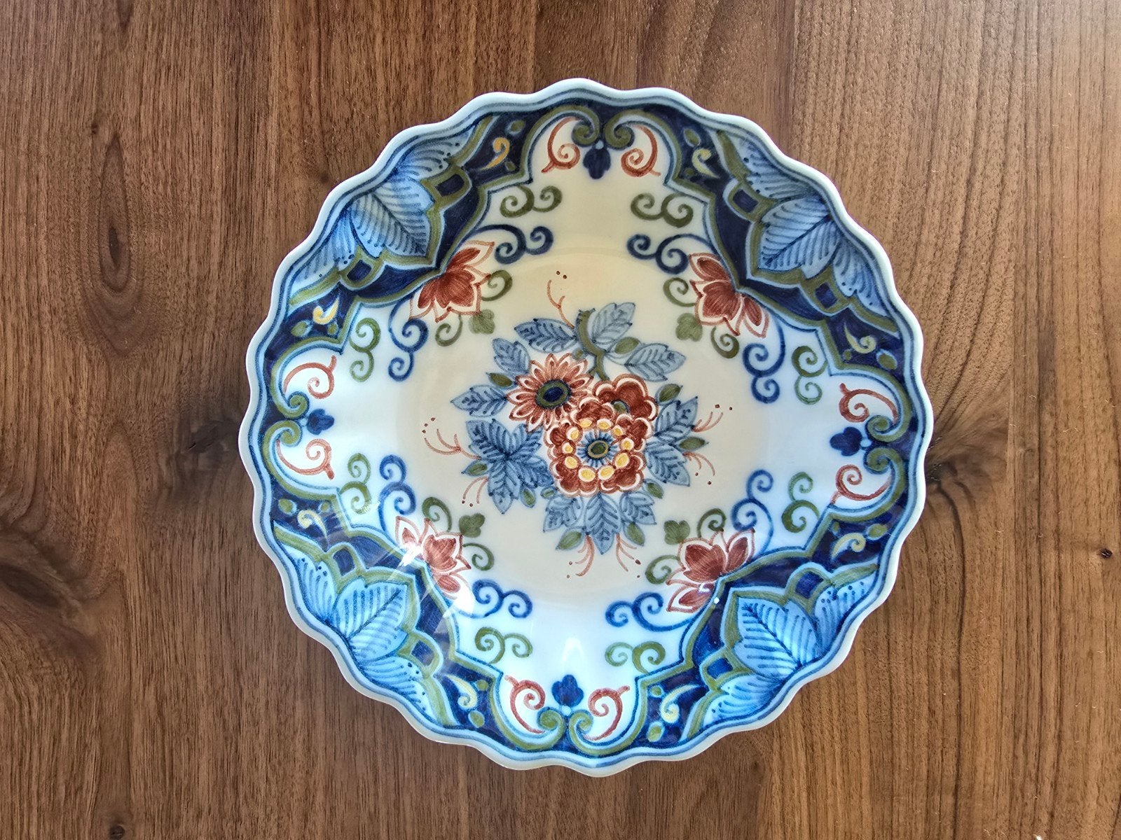 Origineel Tichelaar Makkum sierbord 20 cm handgeschilderd, Ophalen