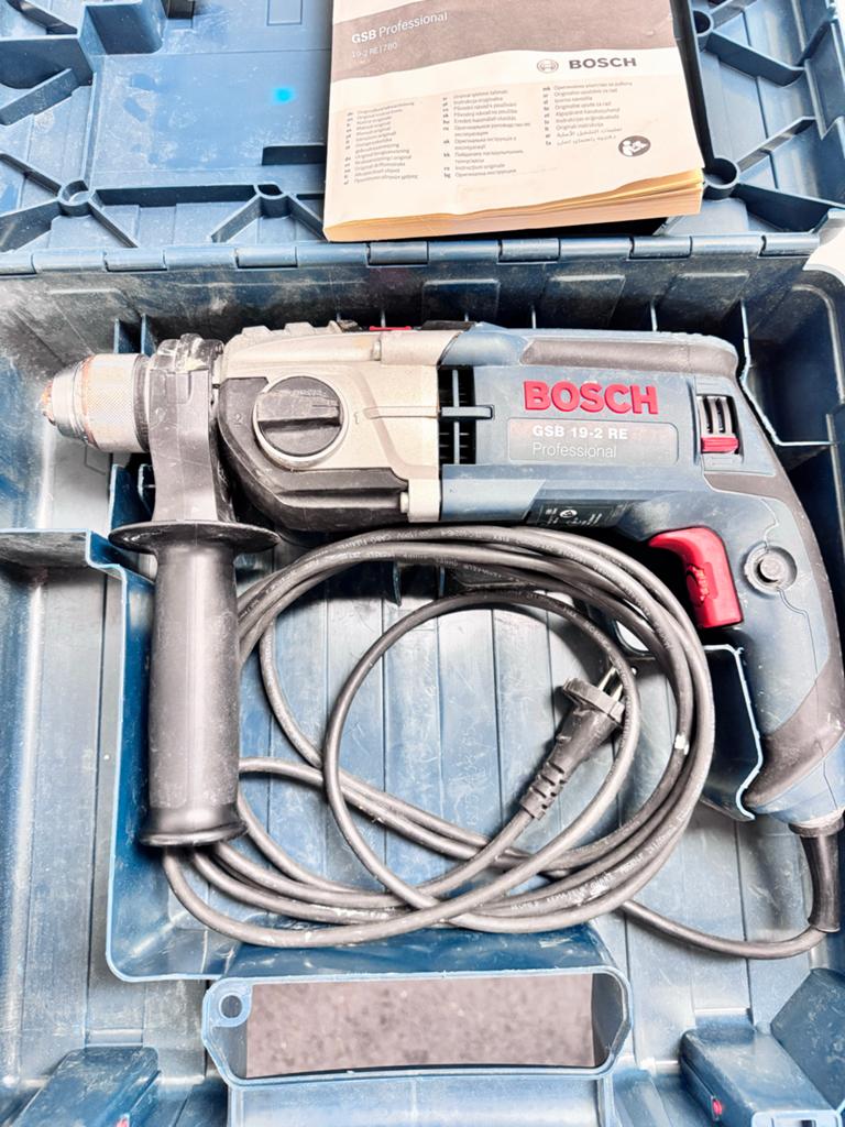 Bosch GSB 19-2 RE Klopboormachine met koffer, Boormachine, Verzenden, Klopboormechanisme, Gebruikt