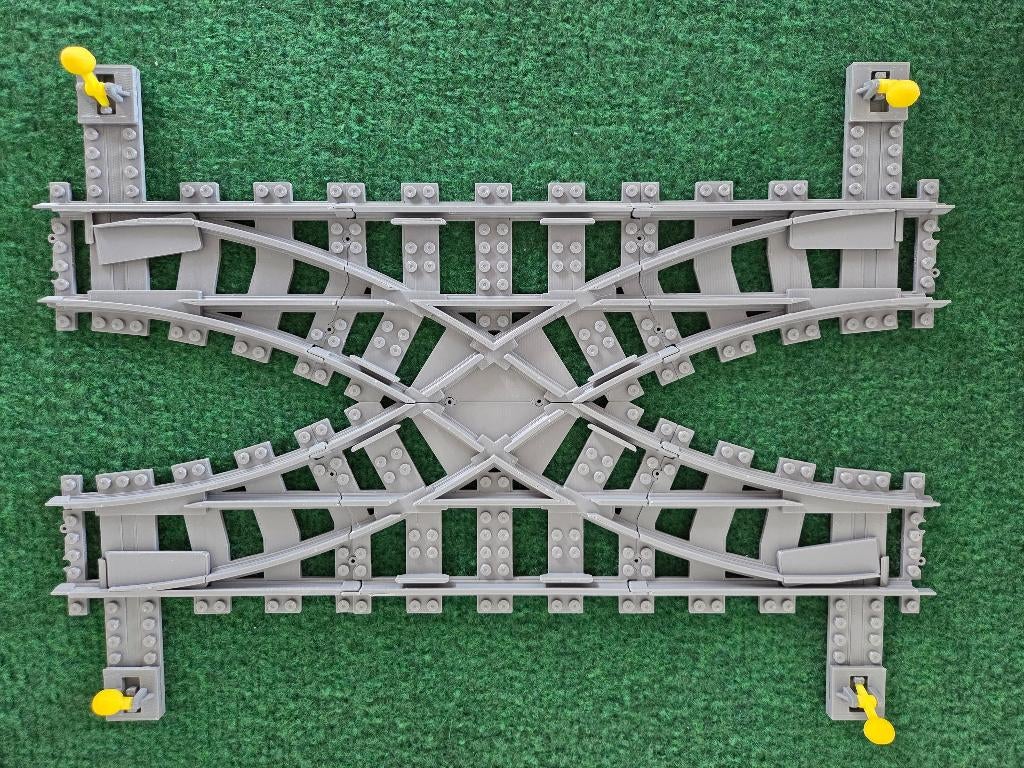 4D Brix Engelse wissel voor Lego treinrails, Kinderen en Baby's, Speelgoed | Duplo en Lego, MOC (eigen creatie), Overige thema's