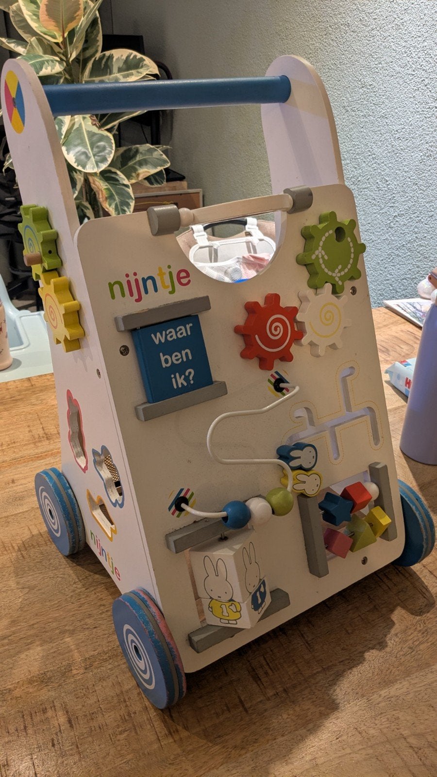 Nijntje baby dreumes loopwagen, Ophalen of Verzenden, Gebruikt, Duwvoertuig