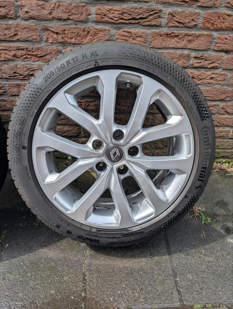Set lichtmetalen velgen met winterbanden Renault Megane, Ophalen, Gebruikt