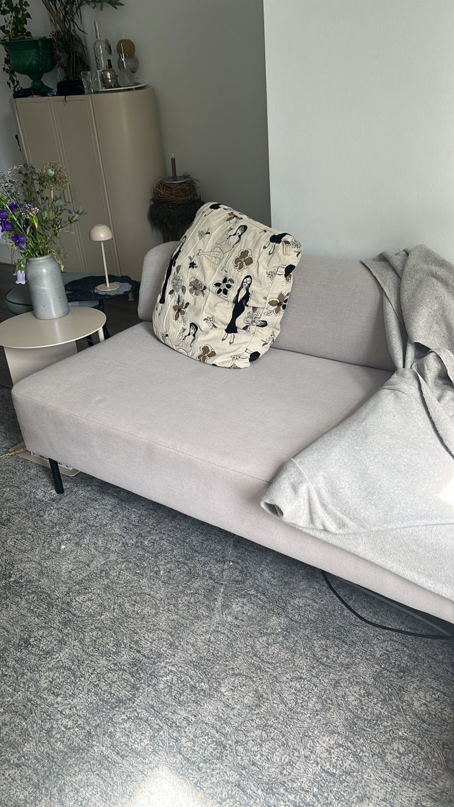 Design bank Rolf Benz linnen, Huis en Inrichting, Ophalen, 150 tot 200 cm, Tweepersoons, 75 tot 100 cm
