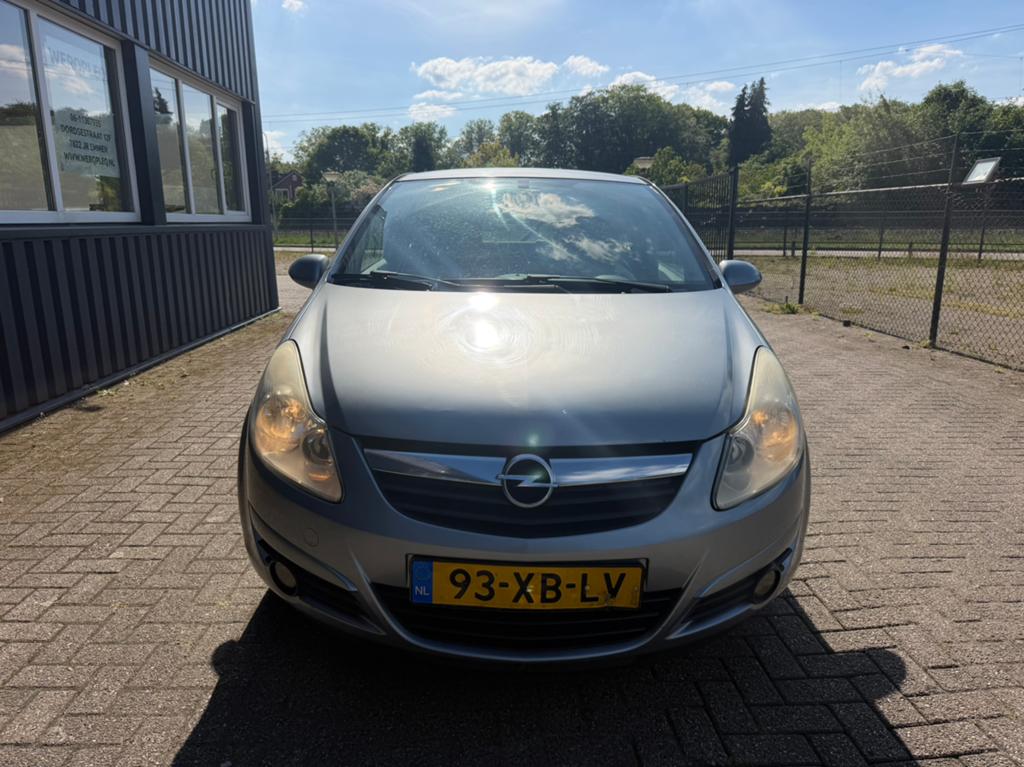 Opel Corsa 1.2 16V 3D WR 2007 Grijs Airco NIEUW Apk, Voorwielaandrijving, Euro 5, 40 €/maand, USB