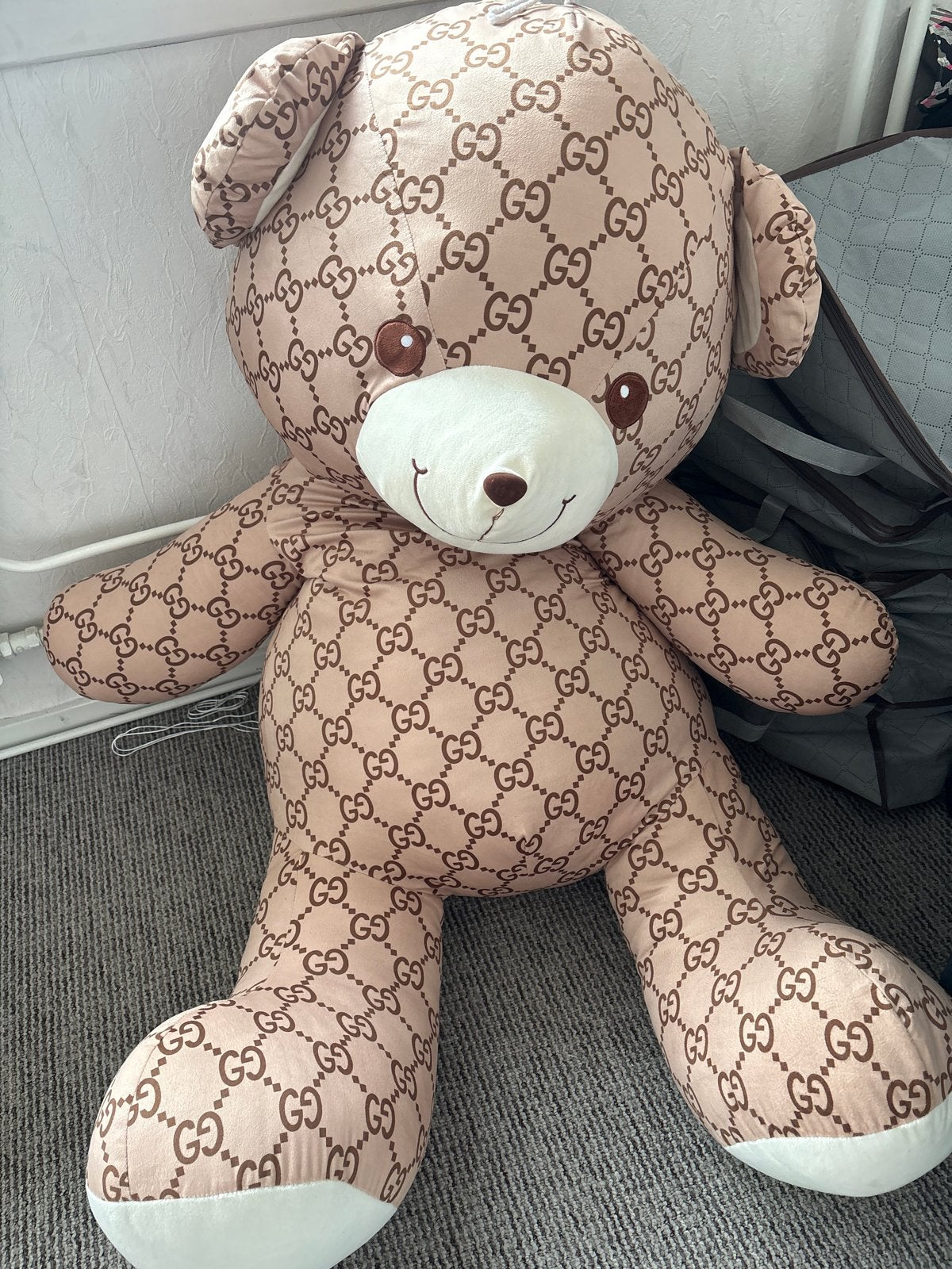 Grote "Gucci" Beer Knuffel - Uniek Design, Kinderen en Baby's, Ophalen, Gebruikt, Overige merken, Beer