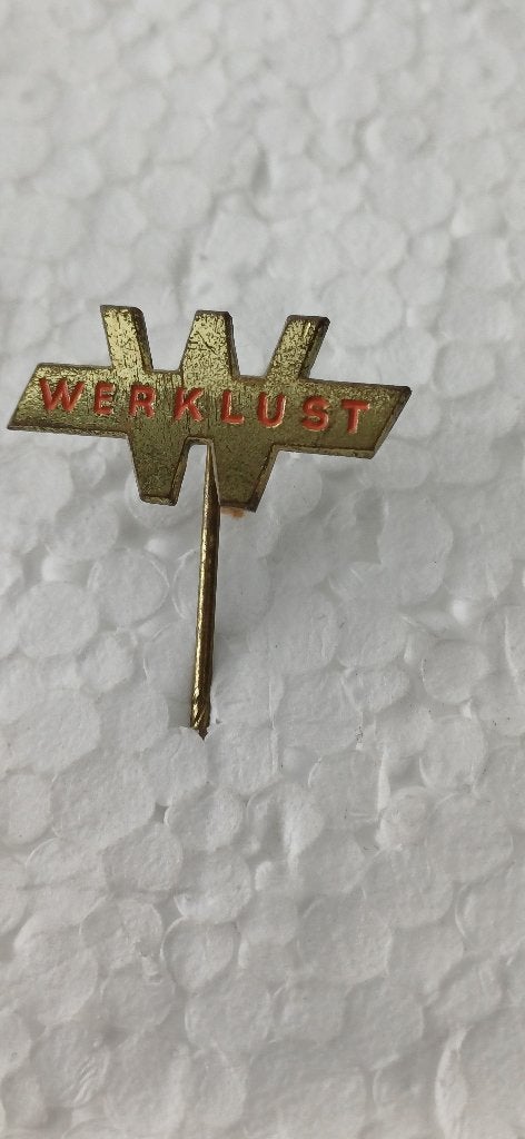 Werklust Apeldoorn machinefabriek, Verzamelen, Speldjes, Pins en Buttons, Ophalen of Verzenden, Zo goed als nieuw, Overige onderwerpen