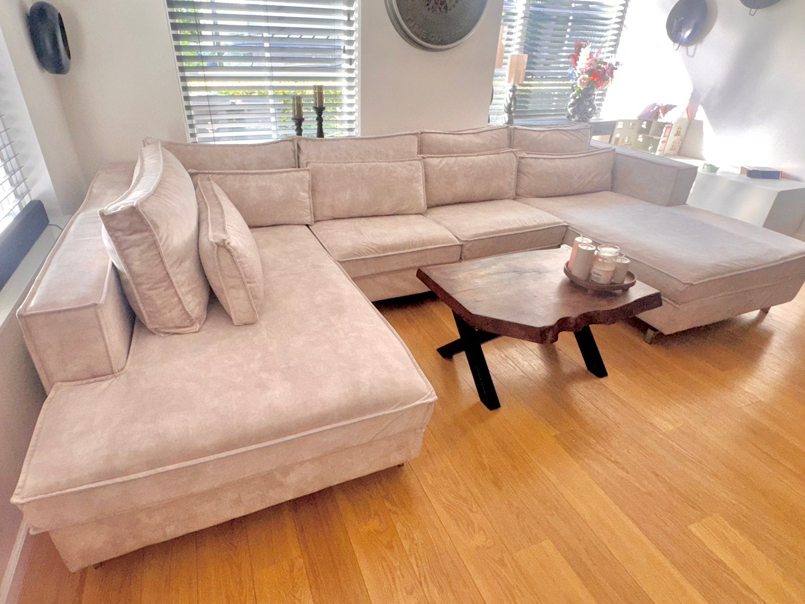 Comfortabele U-bankstel Ibiza - Wasbare hoezen, Ophalen, Gebruikt, Hoekbank, 300 cm of meer