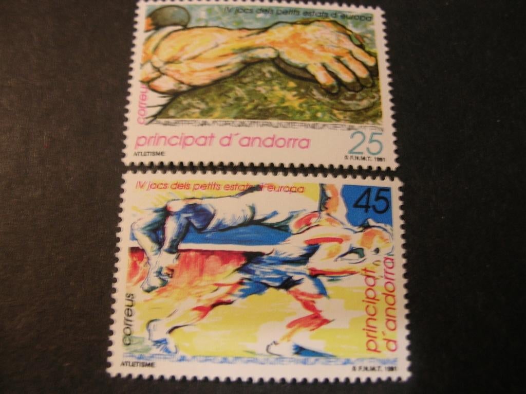 Cept/Verenigd Europa Spaans Andorra 1991 meeloper sport, Verzenden, Overige landen, Postfris