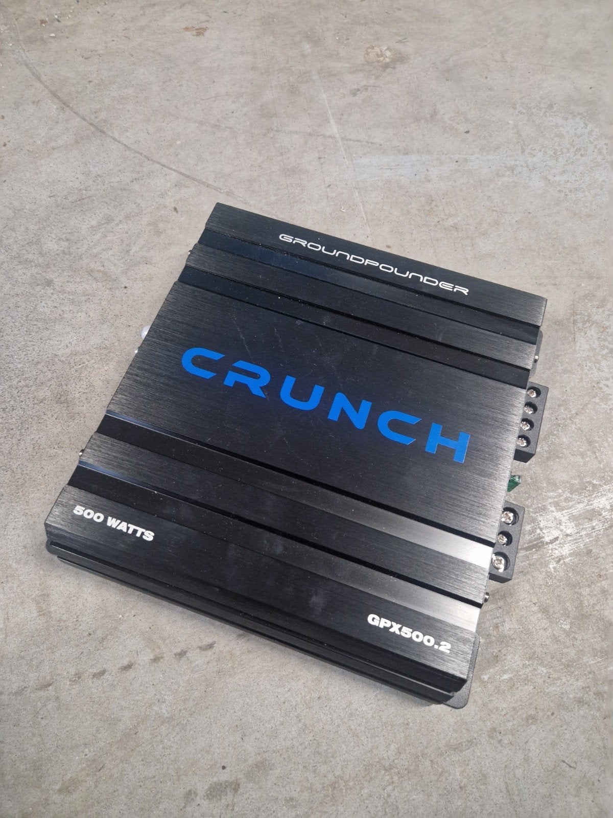 Crunch Groundpounder GPX500.2 Versterker 500 Watt, Auto diversen, Ophalen, Gebruikt