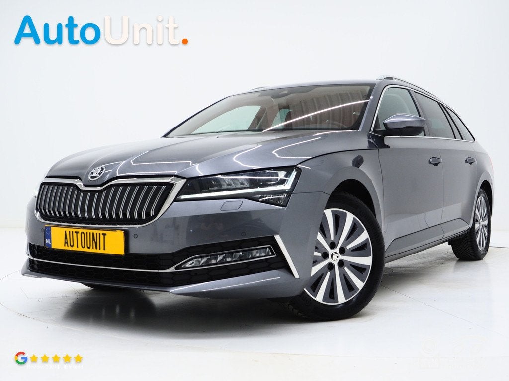 Skoda Superb Combi 1.4 TSI iV Style | Leder/Alcantara | Came, Auto's, Skoda, Gebruikt, 4 cilinders, Adaptive Cruise Control, Hybride Elektrisch/Benzine