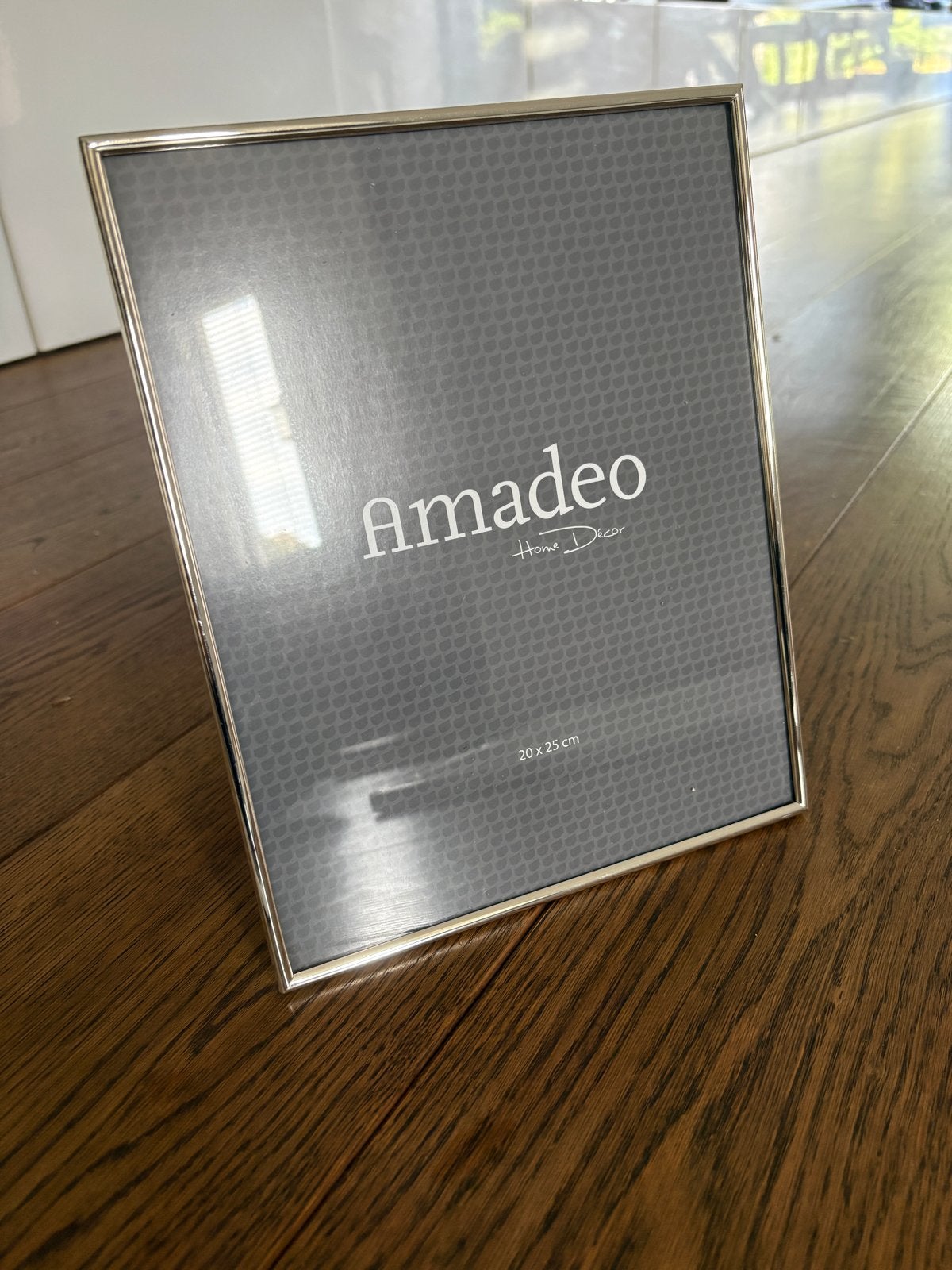 Nieuw zilveren fotolijstje 20x25 cm, Ophalen, Nieuw, Fotolijst, Metaal