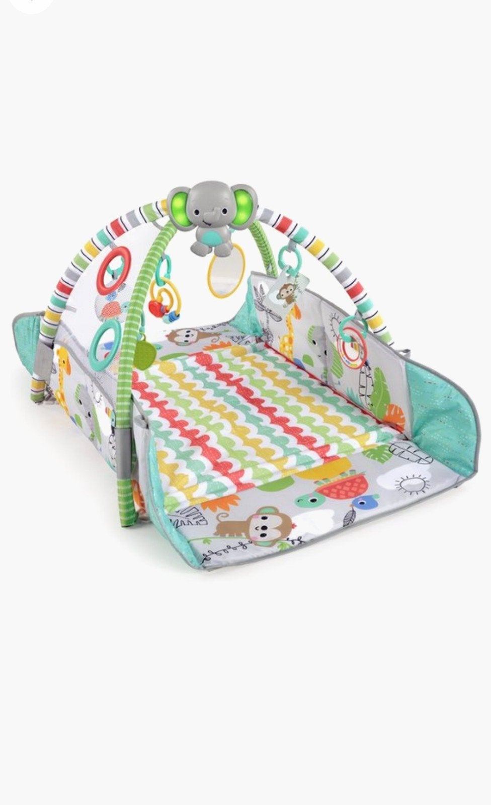 Bright Starts Speelkleed met Babygym en Muziek, Ophalen, Zo goed als nieuw, Speelkleed, Met licht