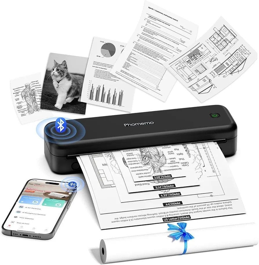 Inktloze Thermische Printer, Computers en Software, Printers, Zwart-en-wit printen, Printer, Ophalen of Verzenden, Phomemo