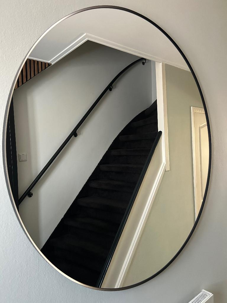 Ikea spiegel, Ophalen, 100 tot 150 cm, Rond, Zo goed als nieuw