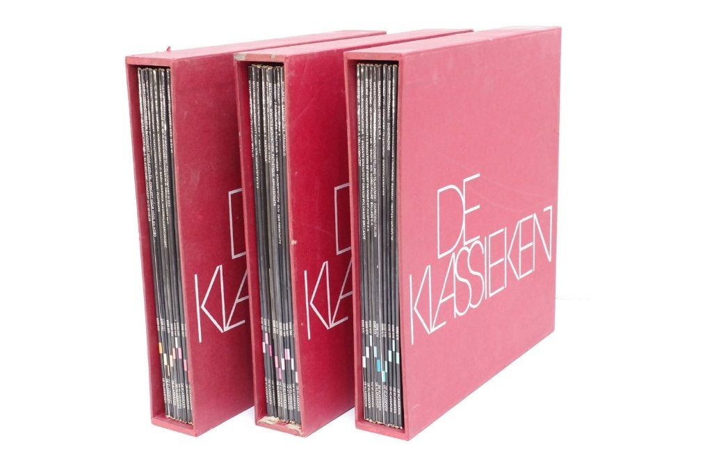 3x De Klassieken LP boxset Bach, Mozart, Beethoven, Schubert, Boxset, Complilatie, Mozart, Ophalen of Verzenden