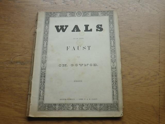 Ch.gounod - Wals uit opera faust -  - piano, Gebruikt, Klassiek, Ophalen of Verzenden, Artiest of Componist