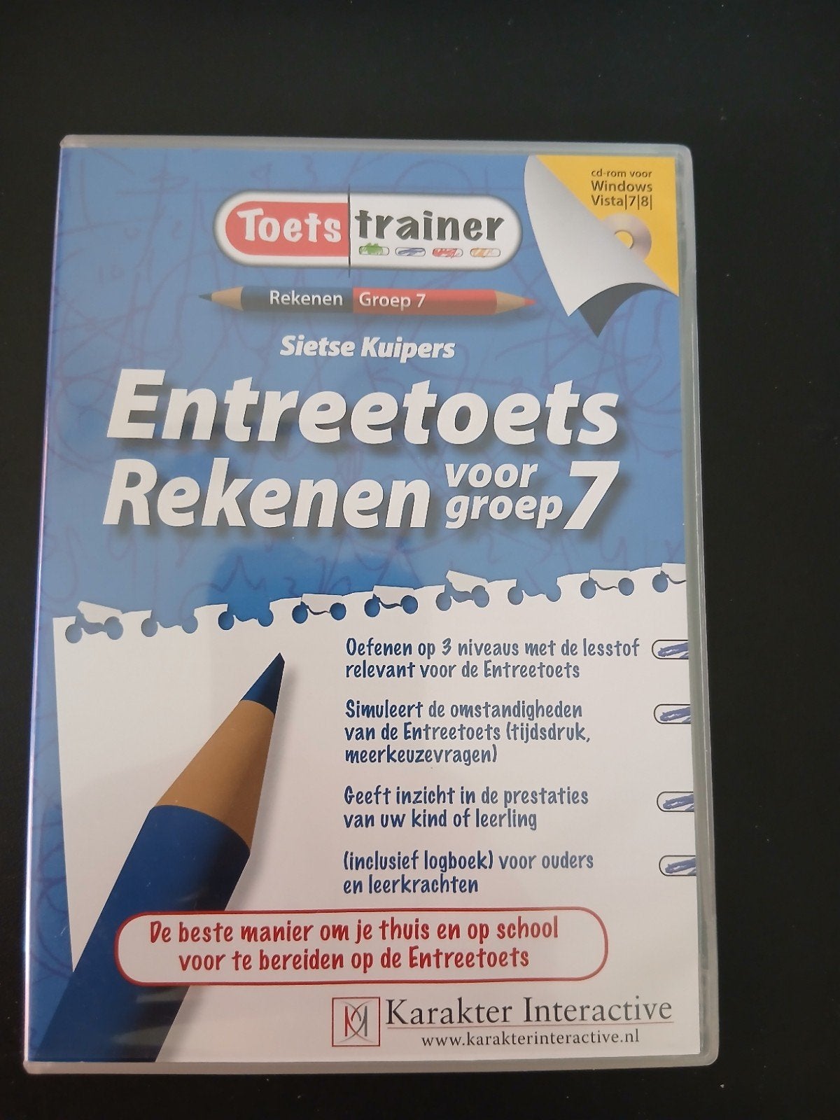 Toetstrainer Entreetoets Rekenen Groep 7 Sietse Kuipers, Boeken, Studieboeken en Cursussen, Zo goed als nieuw, LBO, Beta, Verzenden
