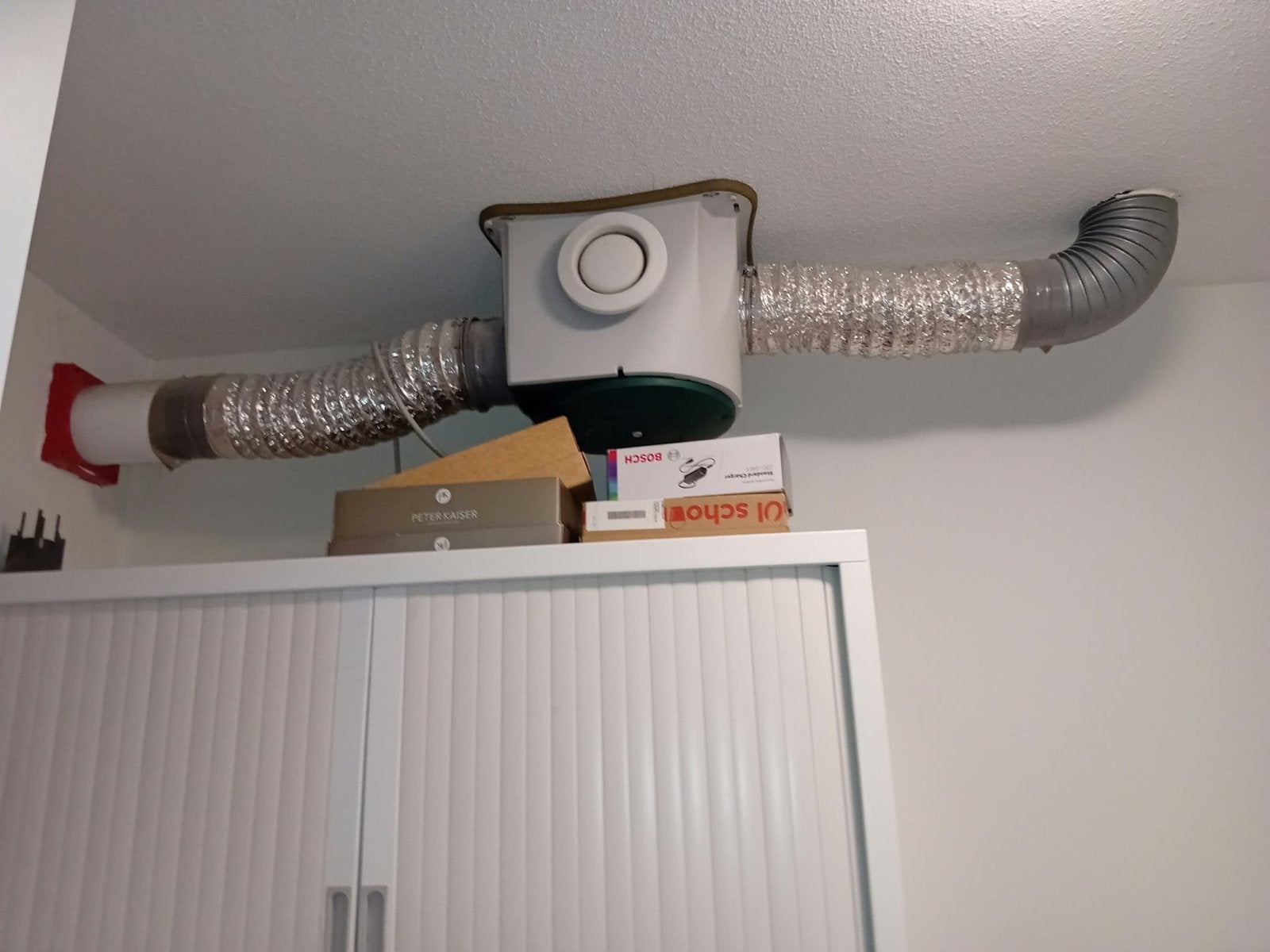 Afzuiger/Ventilator met flexibele buizen, Doe-het-zelf en Verbouw, Ophalen, Gebruikt, Ventilator en Afzuiger