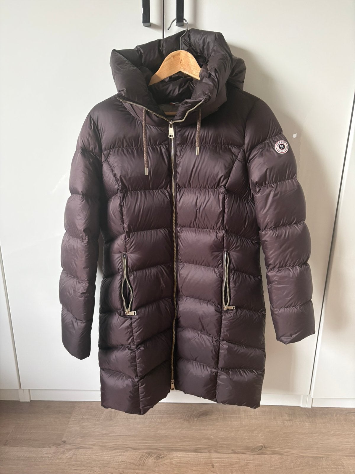 Mooie dames jas, Ophalen of Verzenden, Zo goed als nieuw, Maat 38/40 (M), Bruin