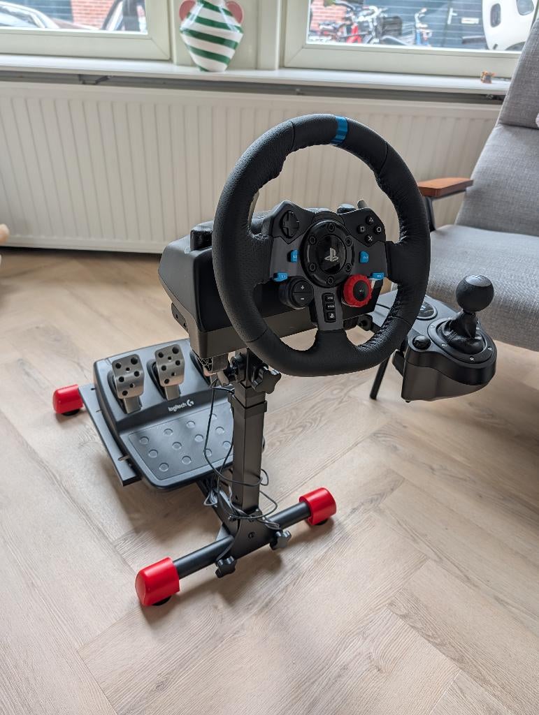 Logitech G29 stuurwiel + versnellingspook + standaard, Ophalen, Zo goed als nieuw, Stuur of Pedalen, PlayStation 3