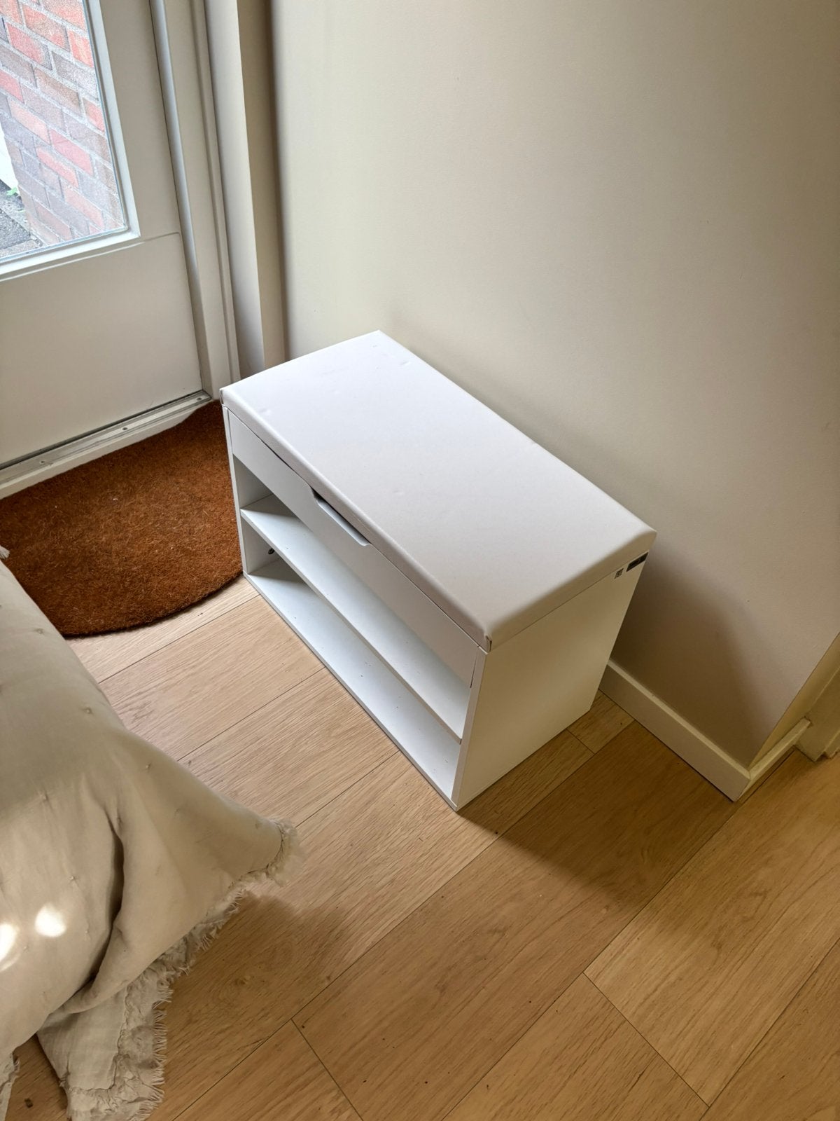 Schoenenkast / schoenenbank zgan 80 cm bx 35 cm d x 55 cm, Ophalen of Verzenden, Zo goed als nieuw