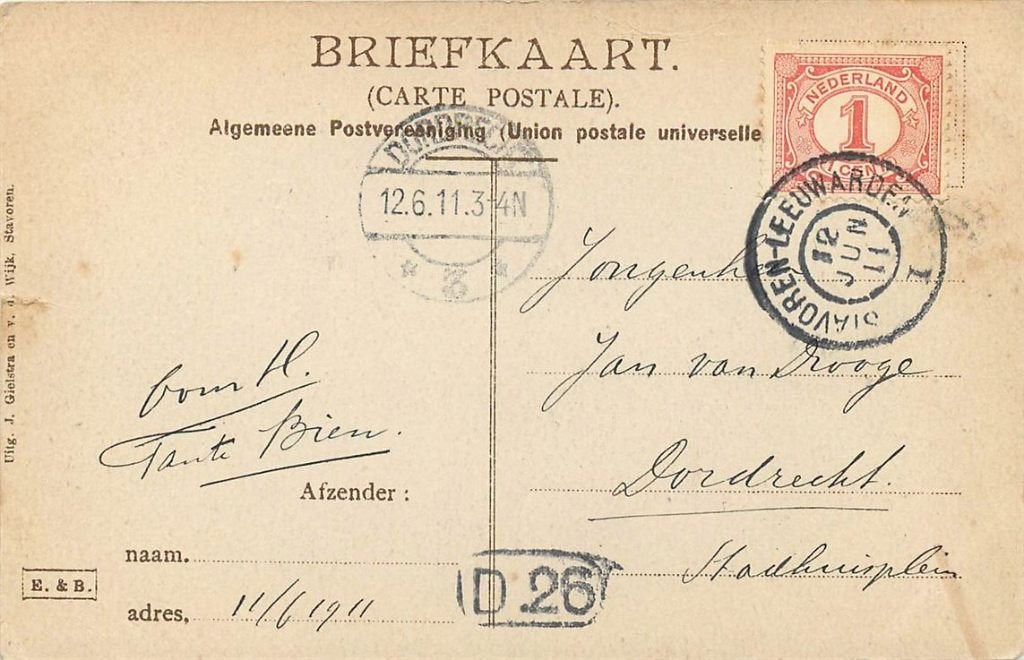 379-187-023 Stavoren Haven met Visschersvloot, Verzenden, Voor 1920, Friesland