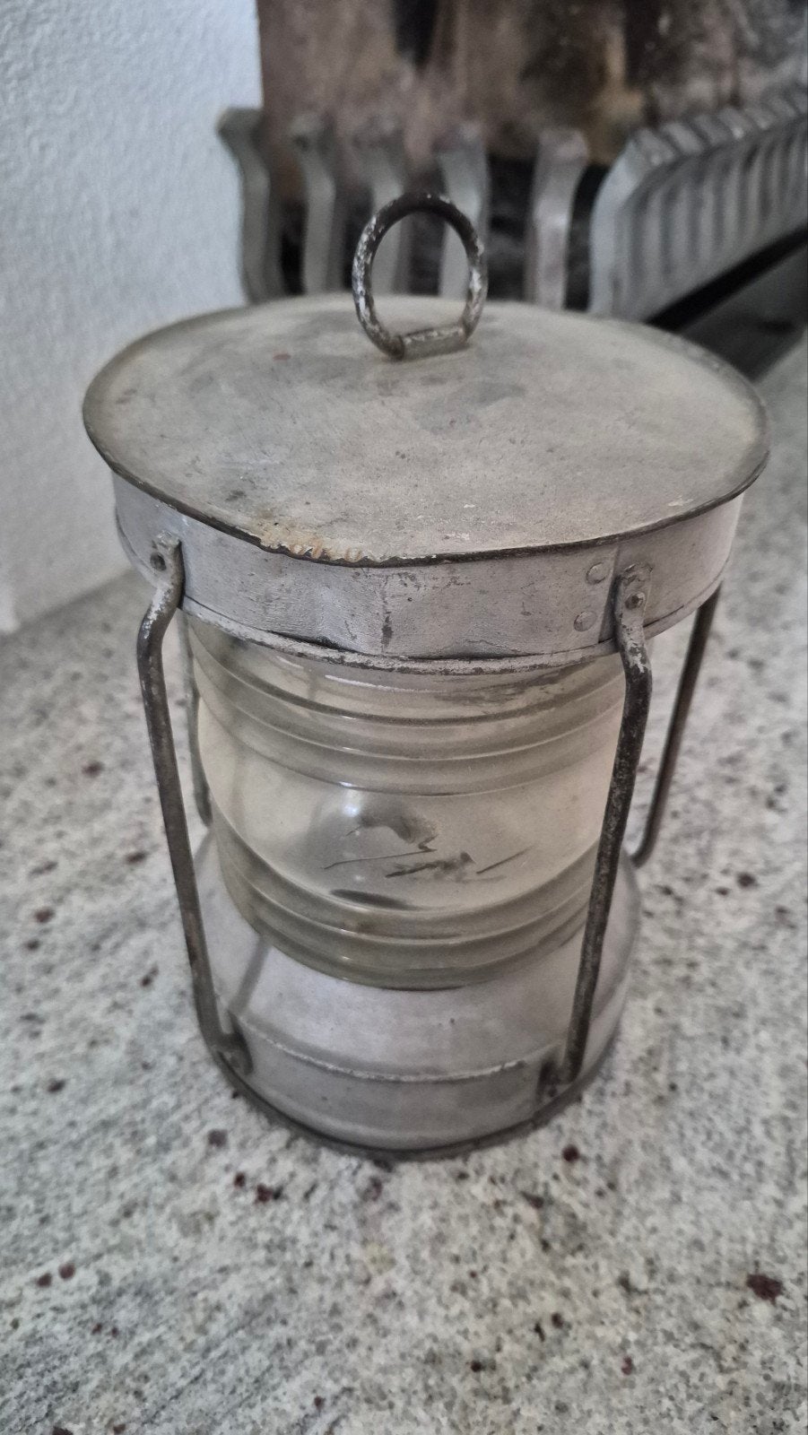 Vintage scheepslantaarn - Maritieme decoratie, Antiek en Kunst, Antiek | Lampen, Ophalen