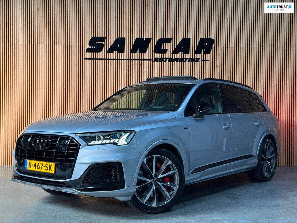 Audi Q7 60 TFSI e quattro S Competition PANO|LUCHTVERING|TRE, Auto's, Audi, Automaat, Adaptive Cruise Control, Gebruikt, 2995 cc
