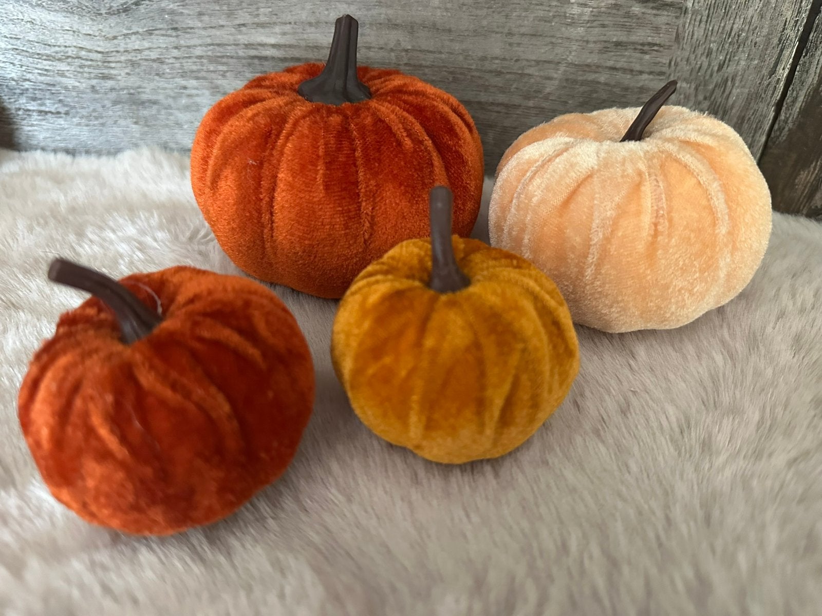 Herfstdecoratie / pompoenen / 4 stuks, Ophalen of Verzenden, Nieuw