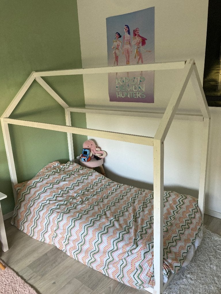 Montessori kinder vloerbed, Gebruikt, 70 tot 85 cm, 140 tot 160 cm, Ophalen