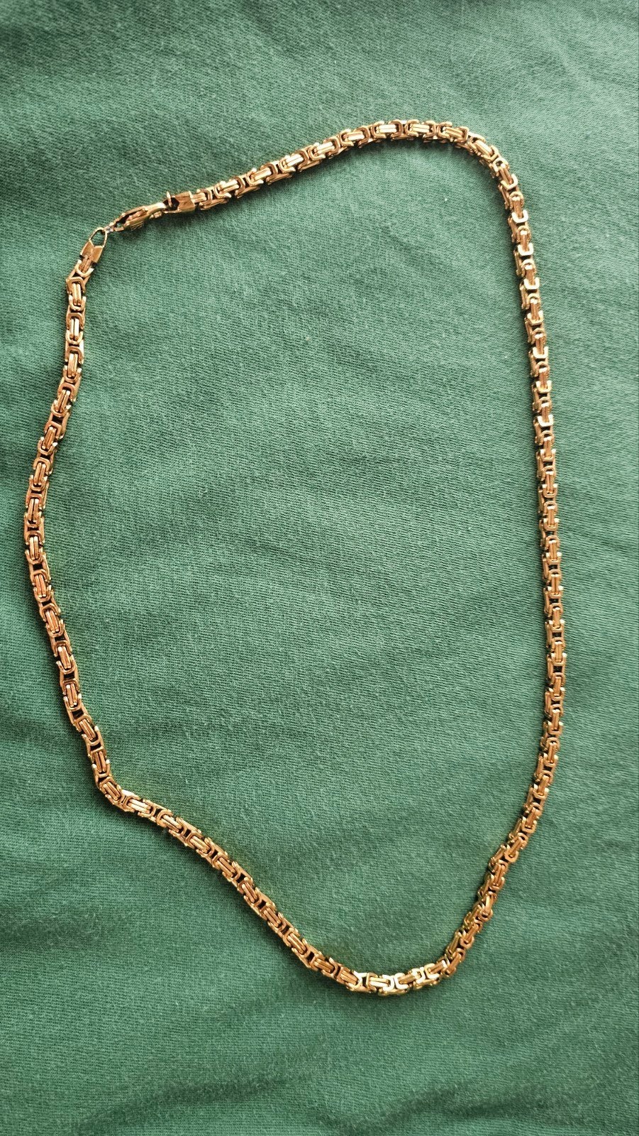 Vergulde ketting - Koningsschakel, Ophalen of Verzenden, Zo goed als nieuw, Goud, Goud