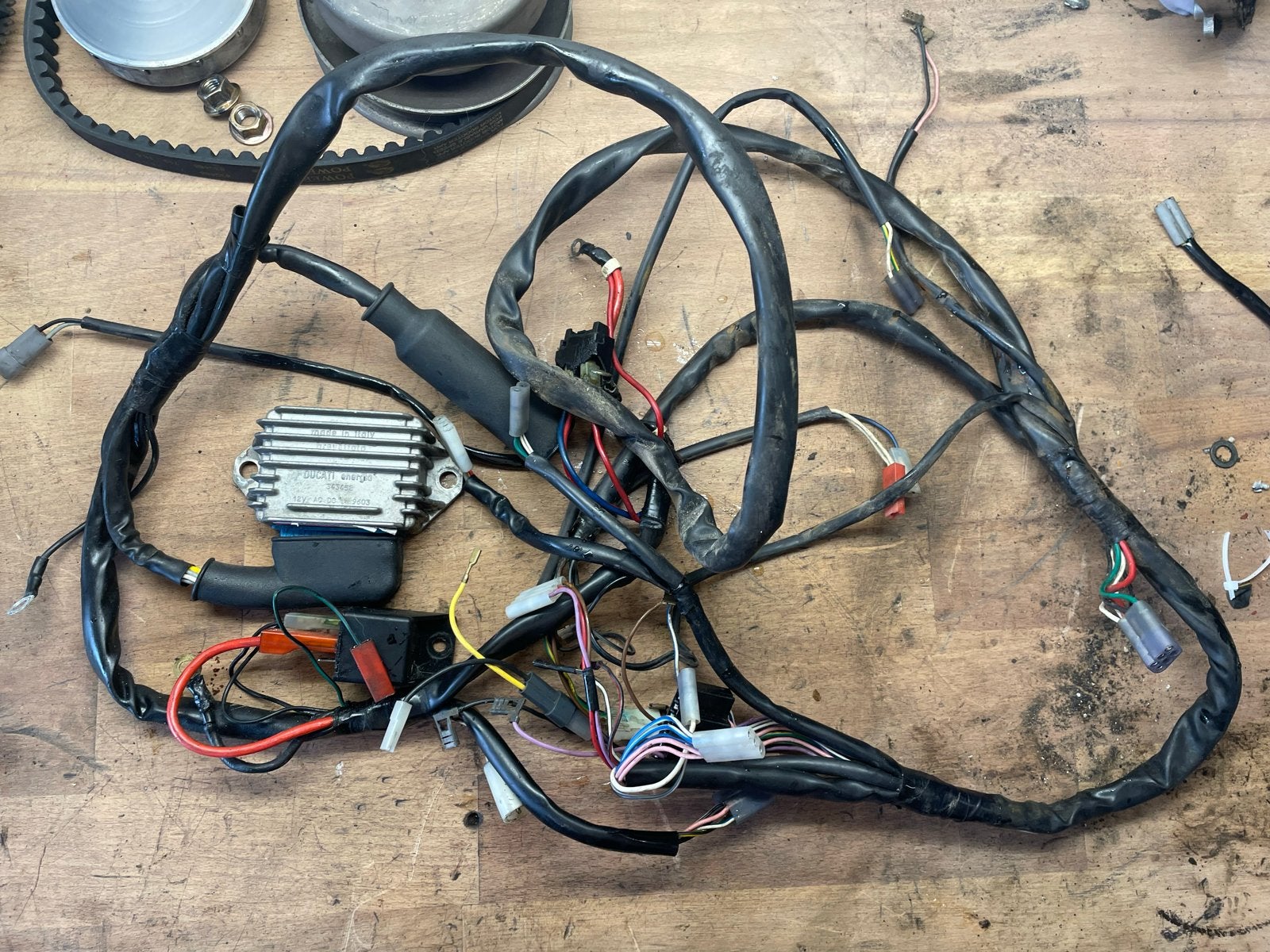 Piaggio Zip type 2/3 Kabelboom met spanningsregelaar en rela, Ophalen of Verzenden, Gebruikt, Overige typen, Piaggio