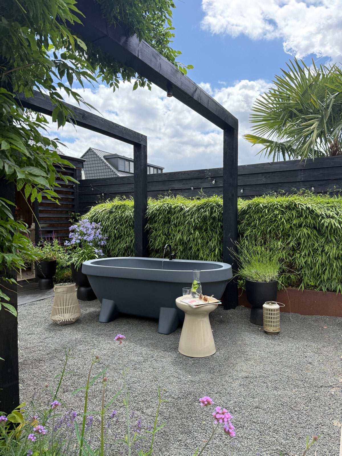 Gardentub buitenbad ijsbad tuinbad incl. accessoires, Tuin en Terras, Bubbelbaden en Hottubs, Ophalen, Zo goed als nieuw