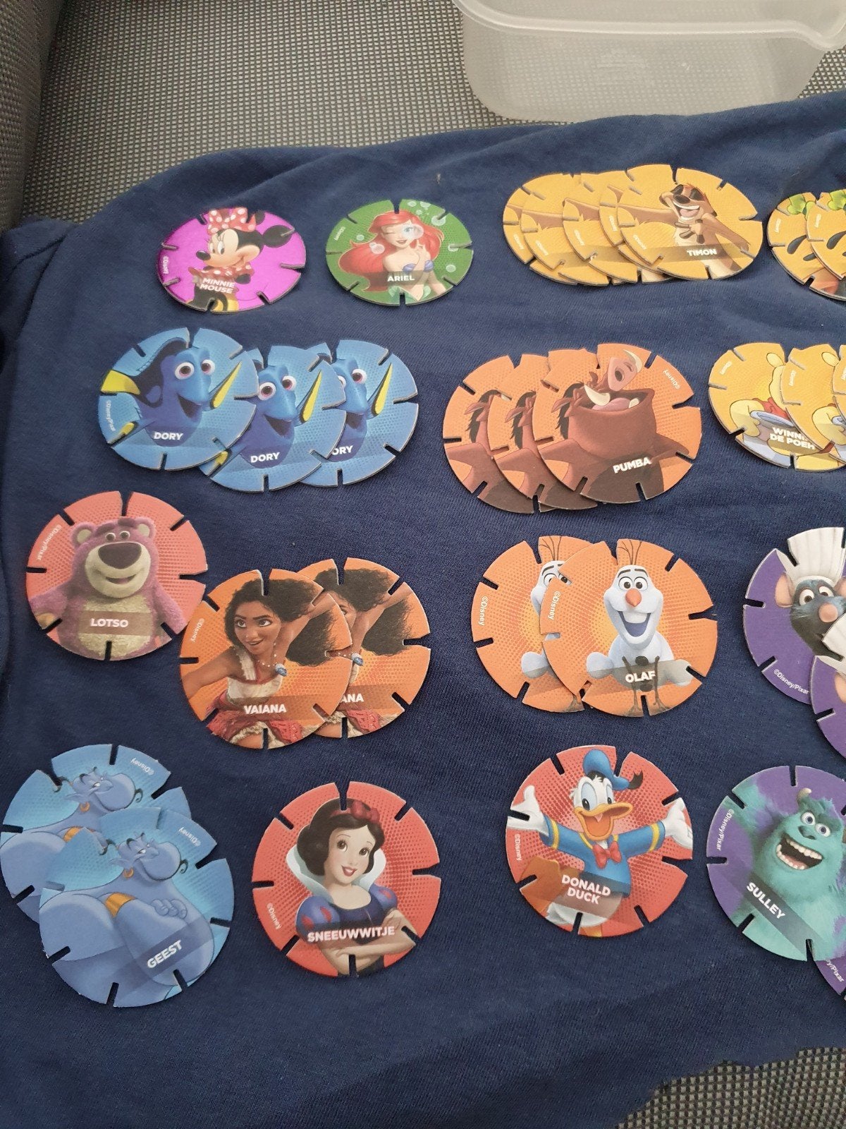 Grote collectie Disney en Pixar Flippo's/Pogs, Ophalen of Verzenden, Gebruikt