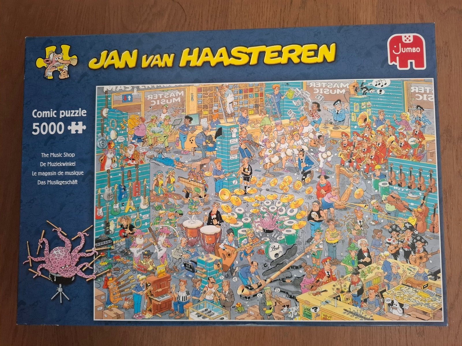 Jan van Haasteren De Muziekwinkel 5000 stukjes, Hobby en Vrije tijd, Ophalen of Verzenden, Meer dan 1500 stukjes, Zo goed als nieuw