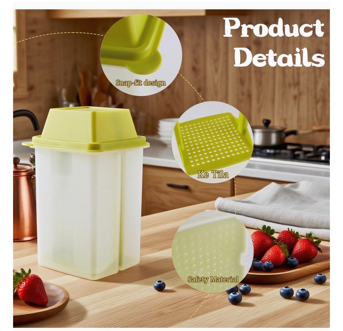 Tupperware Doosje met augurken olivendoos, Bewaardoos, Nieuw, Ophalen of Verzenden, Met deksel