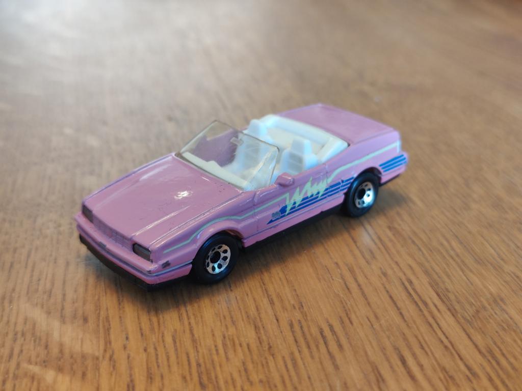 Matchbox Cadillac Allante Cabrio ROZE, Ophalen of Verzenden, Zo goed als nieuw, Auto