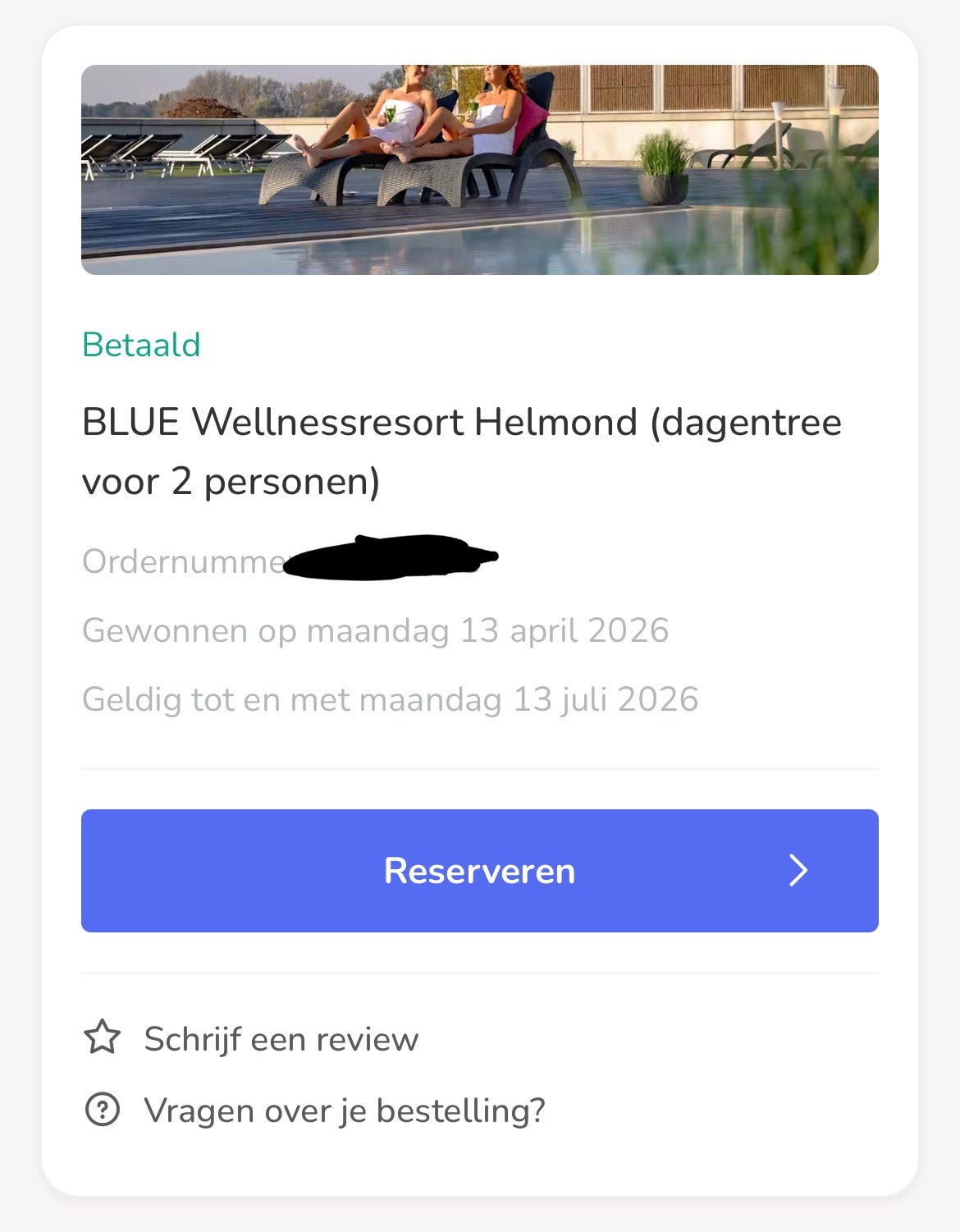 2 sauna kaartjes helmond, Tickets en Kaartjes, Twee personen, Ticket of Toegangskaart