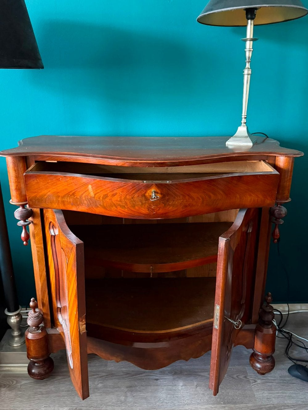 Biedermeier commode dressoir antieke kast, Ophalen, Gebruikt, 25 tot 50 cm