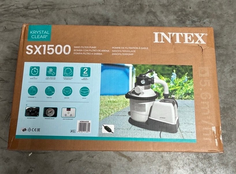 Intex SX1500 zandfilterpomp 4.500/5.700 L/u – NIEUW, Minder dan 80 cm, Rond, Nieuw, Ophalen of Verzenden