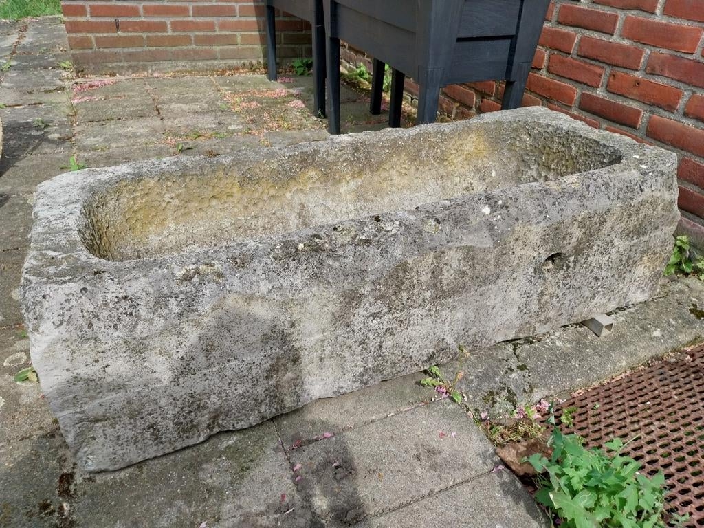 Natuurstenen trog, Ophalen, Steen, Minder dan 30 cm, Rond