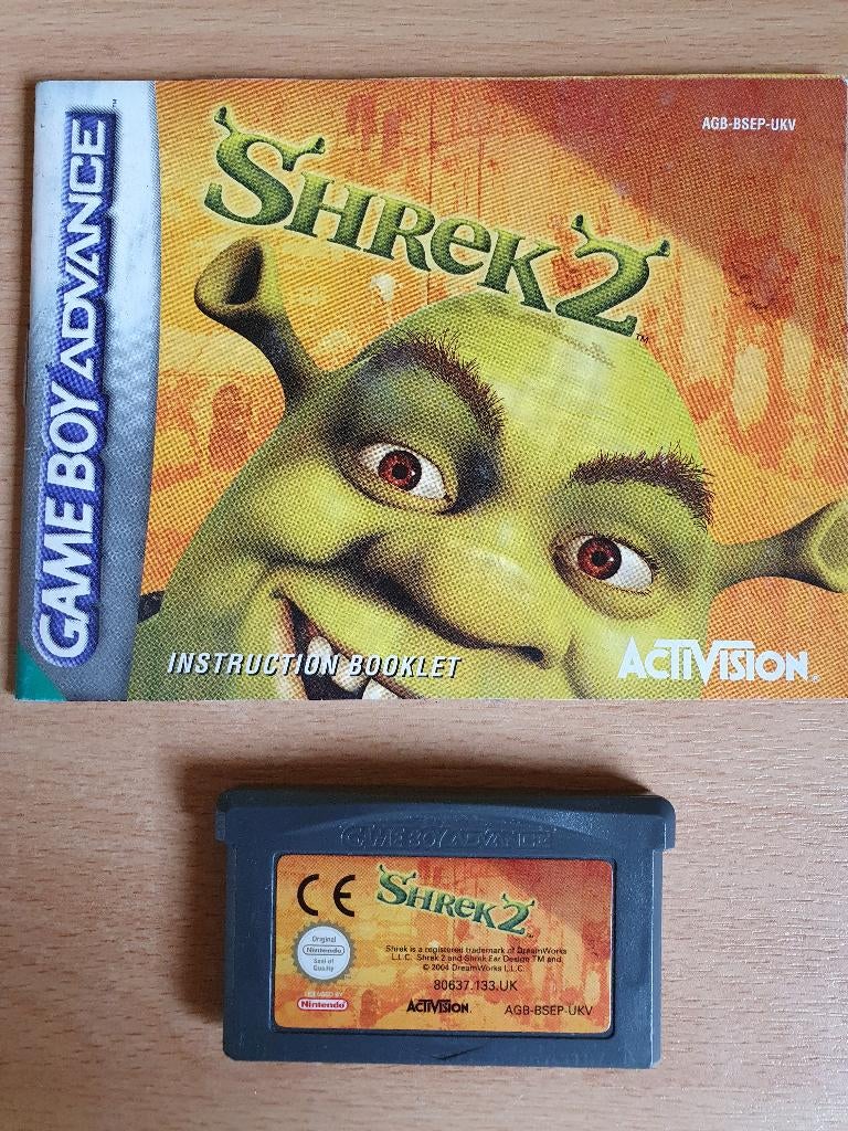 Shrek 2 - GBA, Avontuur en Actie, Gebruikt, 1 speler, Ophalen of Verzenden