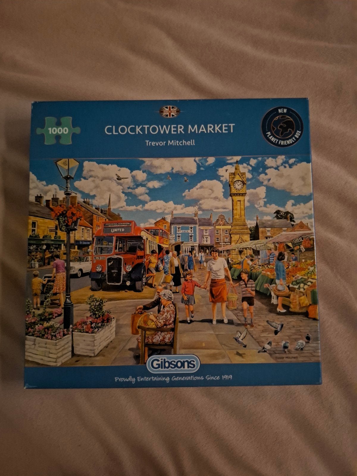 Gibson Clocktower Market, Hobby en Vrije tijd, Denksport en Puzzels, Ophalen, 500 t/m 1500 stukjes, Zo goed als nieuw
