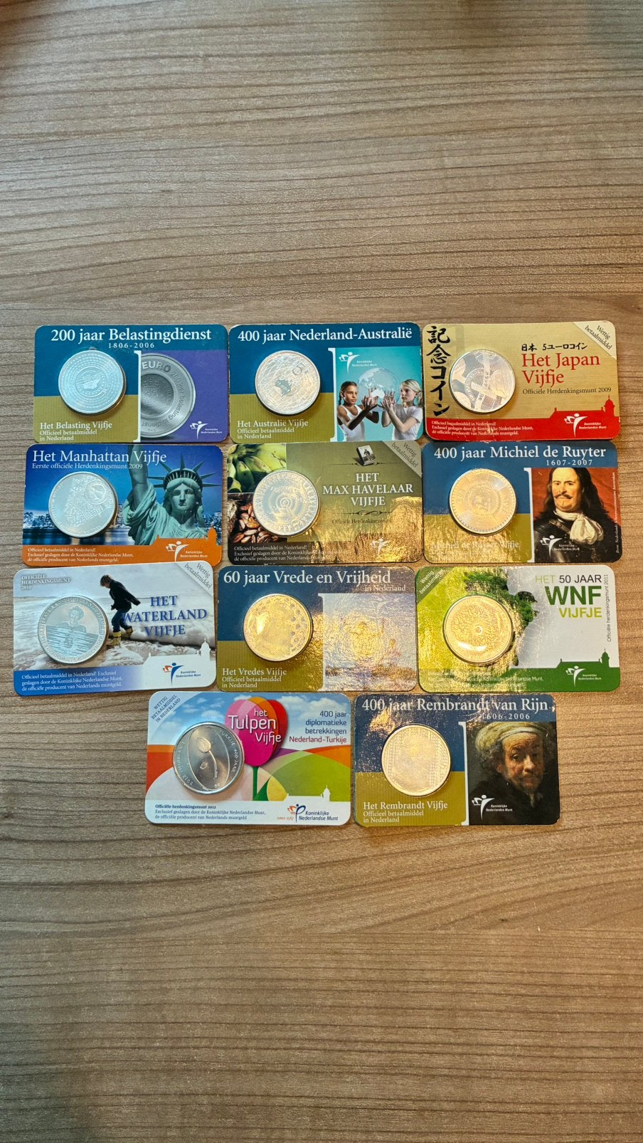 Verzameling €5 herdenkingsmunten, Ophalen of Verzenden, Nederland, Munten