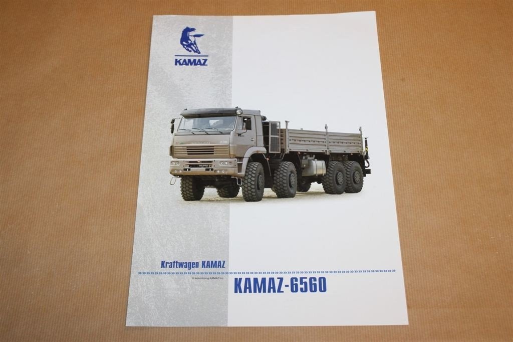 Kamaz Trucks - Kamaz - 6560 - Vrachtwagenfolder, Ophalen of Verzenden, Zo goed als nieuw, Overige merken