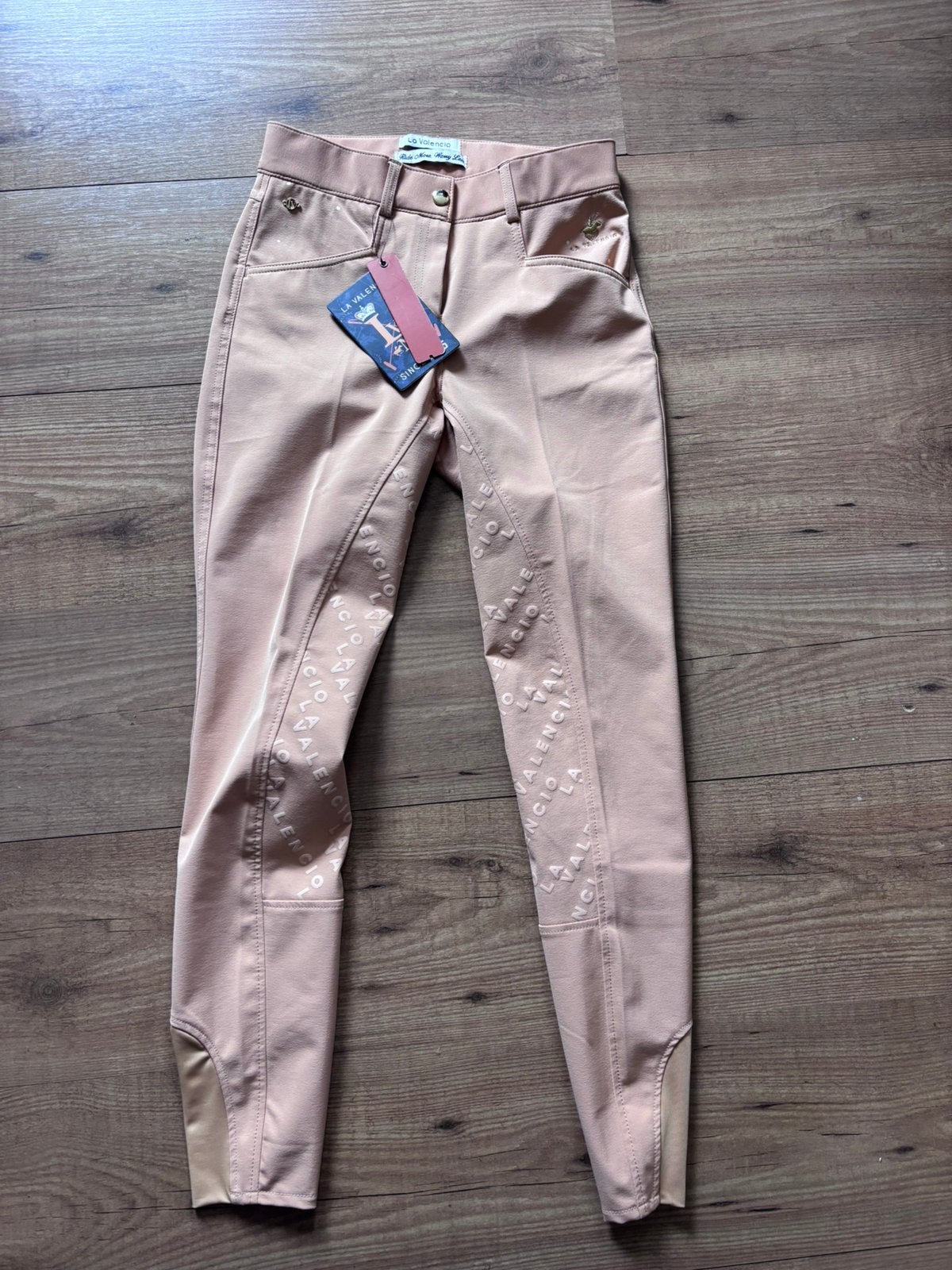Nieuwe beige - oranje - koraal rijbroek la valencio maat 34, Dieren en Toebehoren, Paardrijkleding, Dames, Nieuw, Overige soorten
