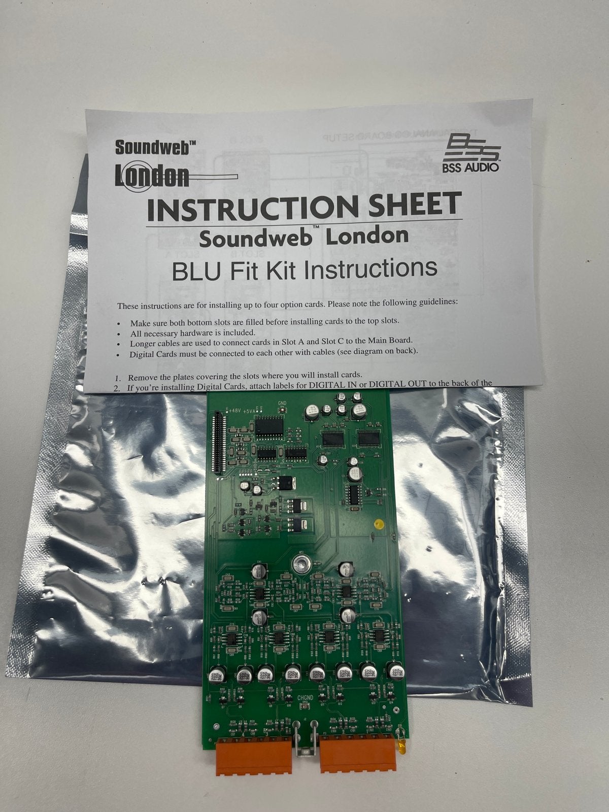 BSS Soundweb London BLU-80-1204-D Analoge Output Kaart, Ophalen of Verzenden, Nieuw