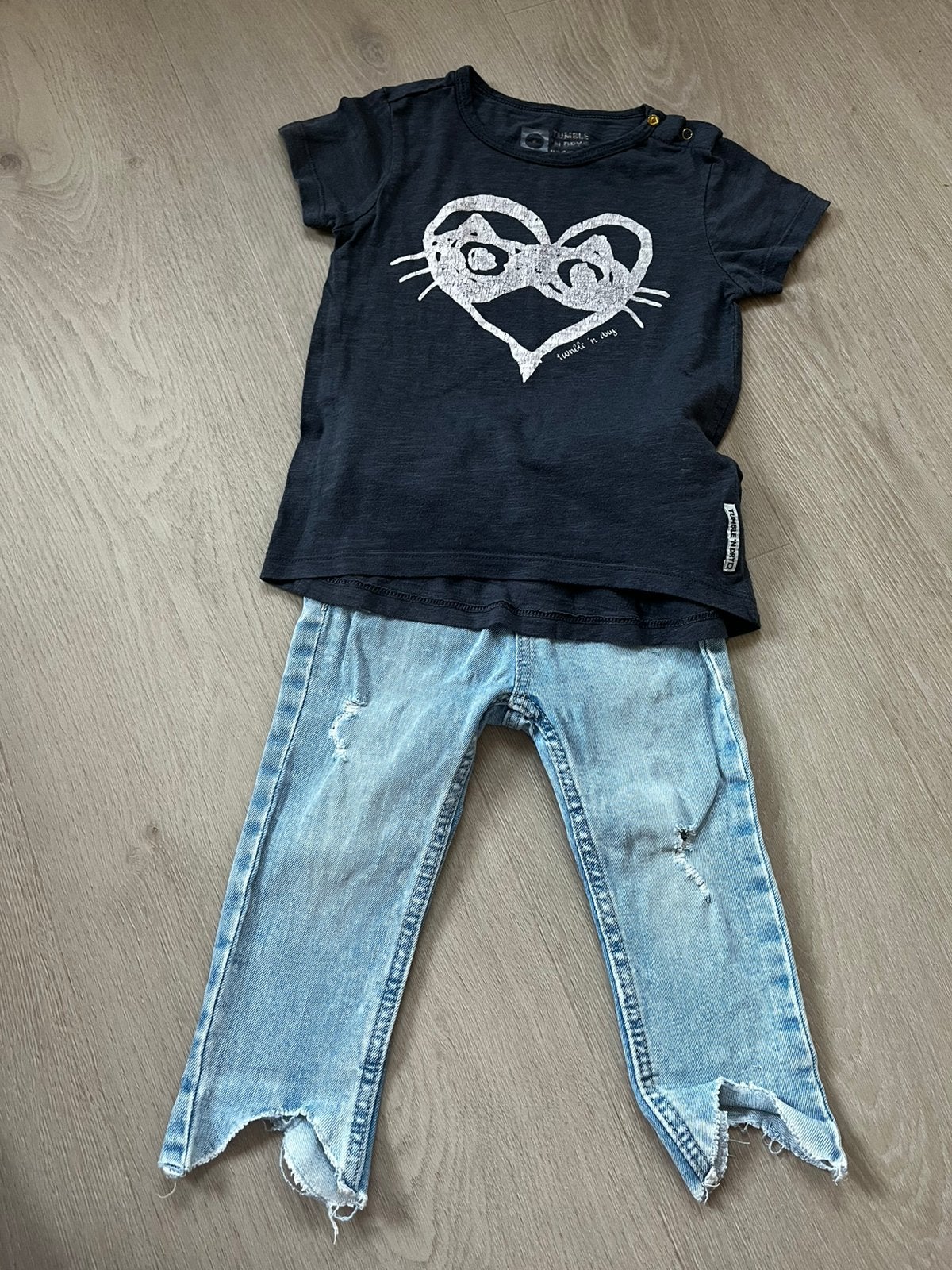 Trendy meisjes setje maat 86 | Tumble ’N Dry & Zara, Kinderen en Baby's, Babykleding | Maat 86, Ophalen of Verzenden, Zo goed als nieuw